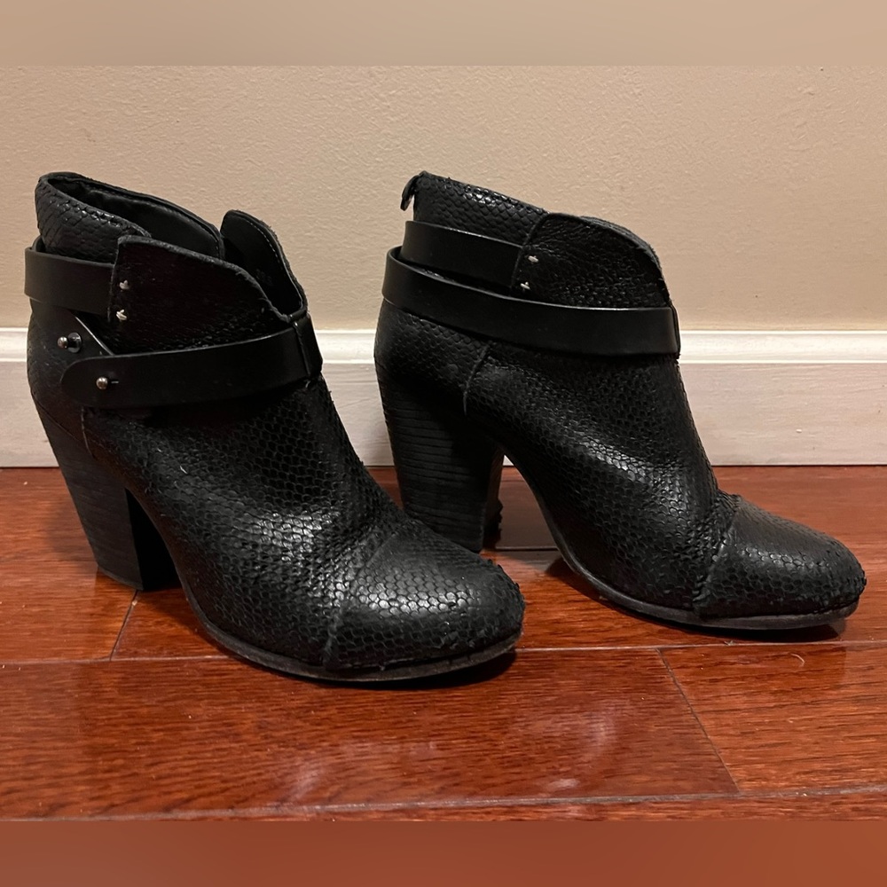 rag & bone Scale Harrow Boot black ankle boots / booties rare find